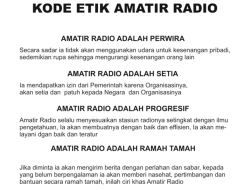 Kode Etik Amatir Radio